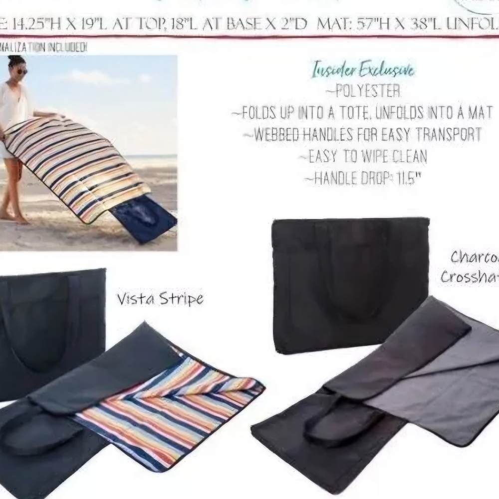 NEW Thirty-one Fold n Fun-Vista Stripe